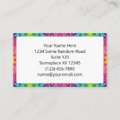 虹色のタイ – シンメトリのマンダラ鮮やかー 名刺 (裏面)