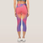 虹色のダイヤモンドシェイプ カプリレギンス (裏面)