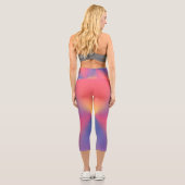 虹色のダイヤモンドシェイプ カプリレギンス (裏面)