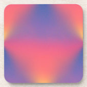 虹色のダイヤモンドシェイプ コースター (正面)