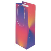 虹色のダイヤモンドシェイプ ワインギフトバッグ (正面アングル)