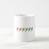 虹色のツバメ カラフルな鳥 コーヒーマグカップ (中央)
