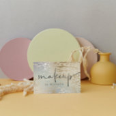 虹色のテクスチャメモダンークアップアーティスト 名刺