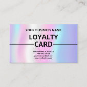 虹色のテクスチャーモダンかわいいロイヤリティカード ロイヤリティカード (正面)