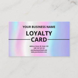 虹色のテクスチャーモダンかわいいロイヤリティカード ロイヤリティカード