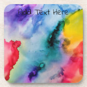 虹色のテクスチャ コースター (正面)