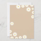 虹色のデイジー フラワー なんて素敵な誕生日 招待状 (裏面)