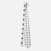 虹色のトンボ類の白 ネクタイ (裏面)