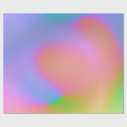 虹色のネオン背景12 ラッピングペーパー (フラット)
