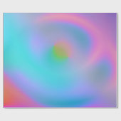 虹色のネオン背景2 ラッピングペーパー (フラット)