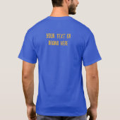 虹色のバタフライ自閉症啓発 Tシャツ (裏面)