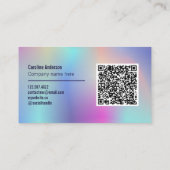 虹色のパステル色 名刺 (裏面)