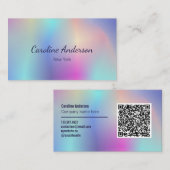 虹色のパステル色 名刺 (正面/裏面)