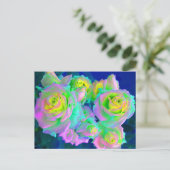 虹色のパーリーローズ ポストカード (スタンド正面)