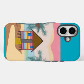 虹色のビーチハウス Case-Mate iPhoneケース (裏面 (横))