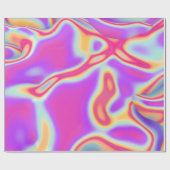 虹色のピンクの流動質6 ラッピングペーパー (フラット)