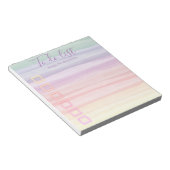 虹色のブラシストロークの一覧 ノートパッド (アングル)