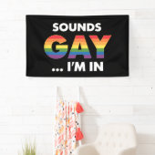 虹色のプライドを叫ぼう LGBTQ+ 自認 横断幕 (インサイチュ)