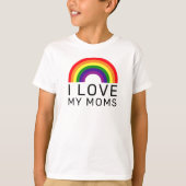 虹色のプライドを誇る子供たちへのメッセージ Tシャツ (正面)