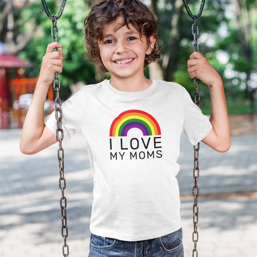 虹色のプライドを誇る子供たちへのメッセージ Tシャツ