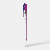 虹色のペイントモノグラム  iPhoneケース (左側面)