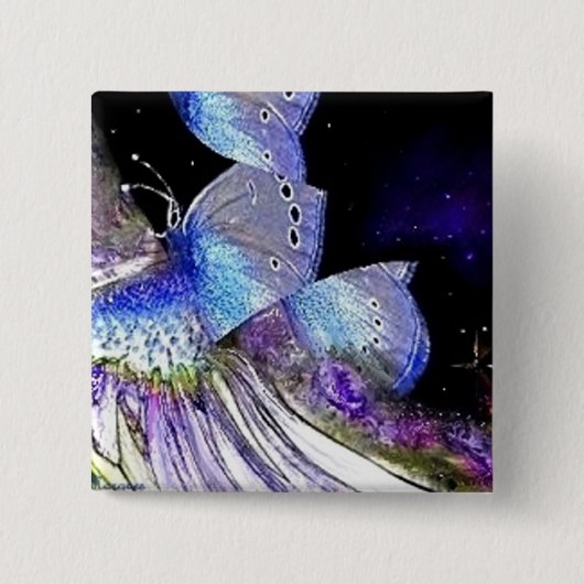 虹色のボタン 缶バッジ (正面)