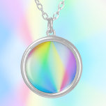 虹色のモダンフェイクパステル シルバープレートネックレス<br><div class="desc">このかわいらしネックレスは虹色の虹色のモダンデザインを備えている。北の光のように見える。そしてカラフル魔法の彼女に完璧な、ティーンイ、女の子と美しい贈り物！Marion Artworkによる設計。</div>