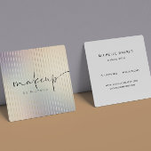 虹色のモダンメイクアップアーティスト スクエア名刺