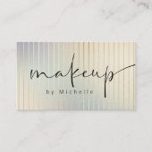 虹色のモダンメイクアップアーティスト 名刺 (正面)