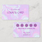 虹色のユニコーンの皮のフェイクなレーザー光線写真質 ロイヤリティカード (正面/裏面)