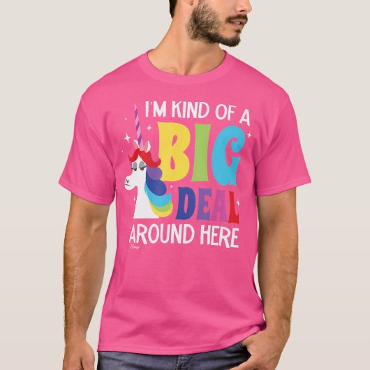 虹色のユニコーン大事件だよ Tシャツ (正面)