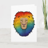 虹色のライオン カード (正面)