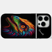 虹色のラプターの視線 Case-Mate iPhoneケース (裏面 (横))
