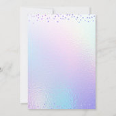 虹色のレインボーバルーン 30歳の誕生日 招待状 (裏面)