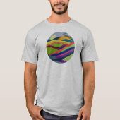 虹色の丘の風景 Tシャツ (正面)