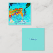 虹色の人魚の名刺 スクエア名刺 (正面/裏面)