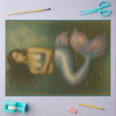 虹色の人魚はかりで測 | デコページ 薄葉紙 (クラフト)