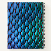 虹色の人魚尾とドラゴンの鱗 ノートブック (裏面)