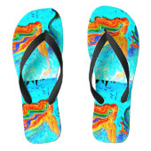 虹色の人魚 ビーチサンダル (フットベッド)