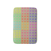 虹色の代替ダイヤモンドパターンの色 バスマット (正面縦)