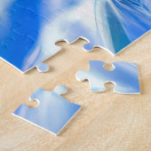 虹色の光を持つ超現実的な冬のワンダーランド ジグソーパズル (側面)