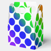 虹色の円のパターン フェイバーボックス (オープン)