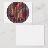 虹色の円形のストライプのエンクロージャーカード - カスタマイズ エンクロージャーカード (正面/裏面)
