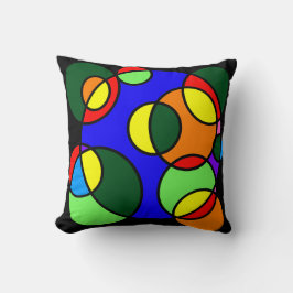 虹色の円 クッション