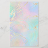 虹色の効果フェイクのロゴ チラシ (裏面)