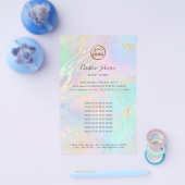 虹色の効果フェイクのロゴ チラシ (シングル)