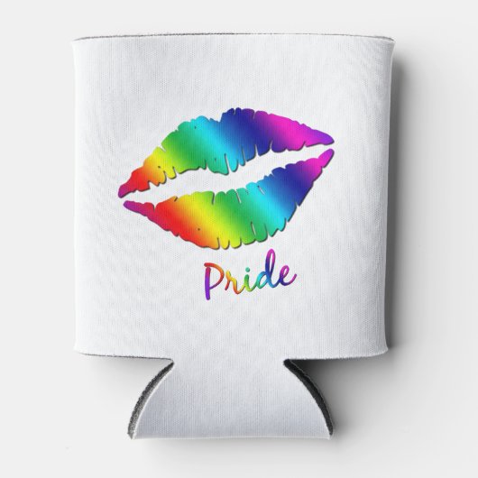 虹色の唇 缶クーラー (正面)