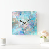 虹色の壁時計 スクエア壁時計 (ホーム)