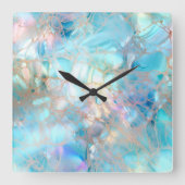 虹色の壁時計 スクエア壁時計 (正面)