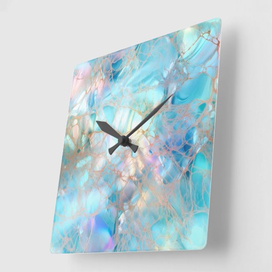 虹色の壁時計 スクエア壁時計 (傾斜)